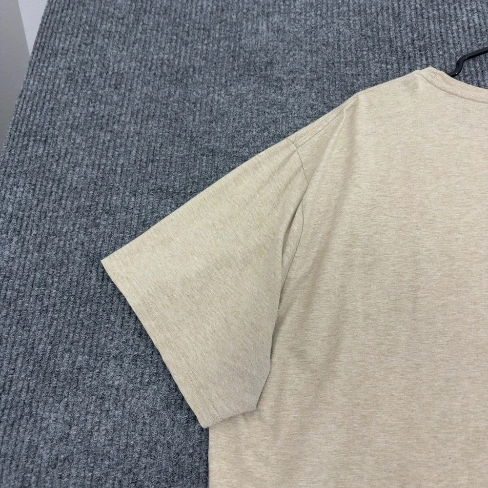 Polo Ralph Lauren T Shirt Mens XL Beige Cotton Short Sleeve Crew Neck Casual